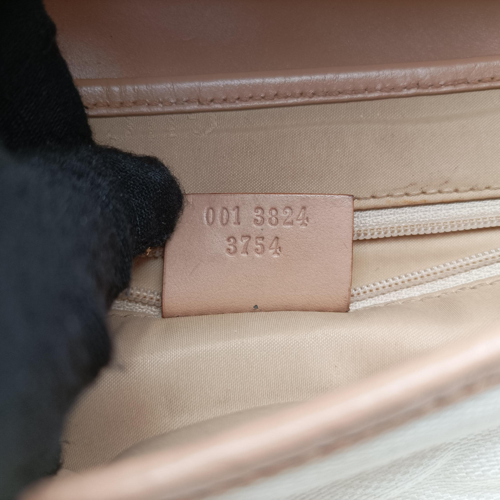 Secondhand Gucci Jackie White× Brown Canvas × Leather 001 38 shoulderbag | stylenewstar