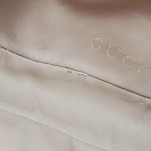 Secondhand Gucci Jackie White× Brown Canvas × Leather 001 38 shoulderbag | stylenewstar