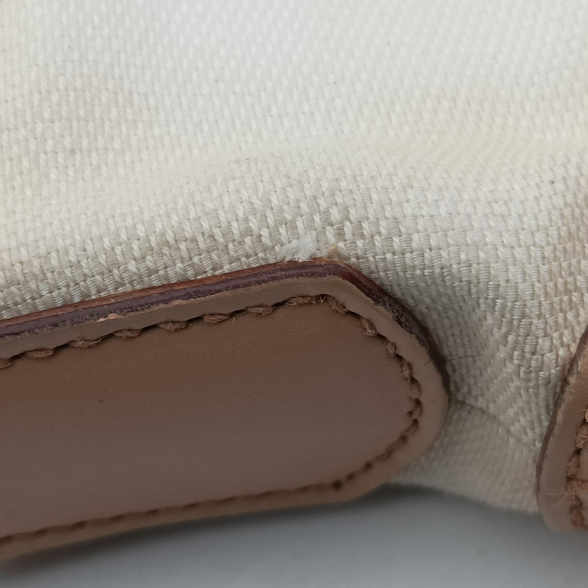 Secondhand Gucci Jackie White× Brown Canvas × Leather 001 38 shoulderbag | stylenewstar