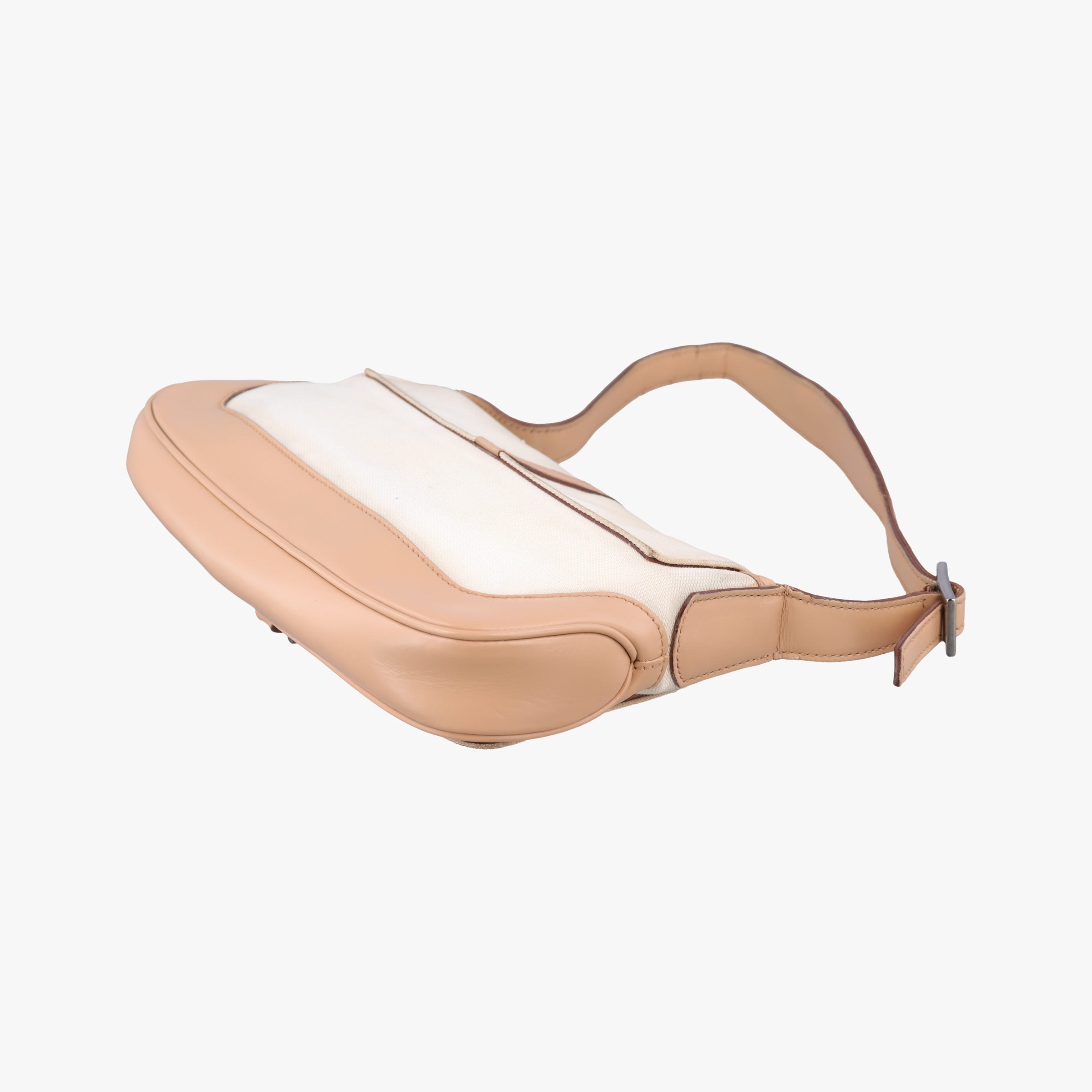 Secondhand Gucci Jackie White× Brown Canvas × Leather 001 38 shoulderbag | stylenewstar