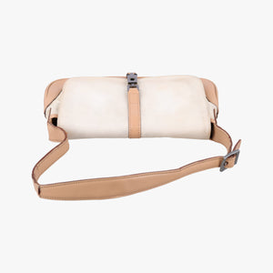 Secondhand Gucci Jackie White× Brown Canvas × Leather 001 38 shoulderbag | stylenewstar