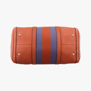 Pre-owned Gucci Sherry Line Orange×blue Leather 247205 shoulderbag | stylenewstar