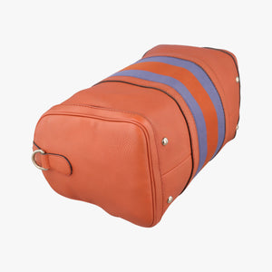 Pre-owned Gucci Sherry Line Orange×blue Leather 247205 shoulderbag | stylenewstar
