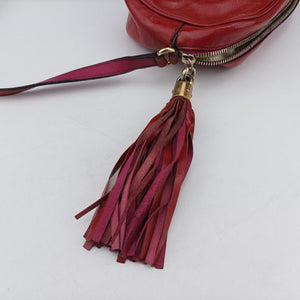 Pre-owned Gucci Soho Red Patent Leather 308364 shoulderbag | stylenewstar