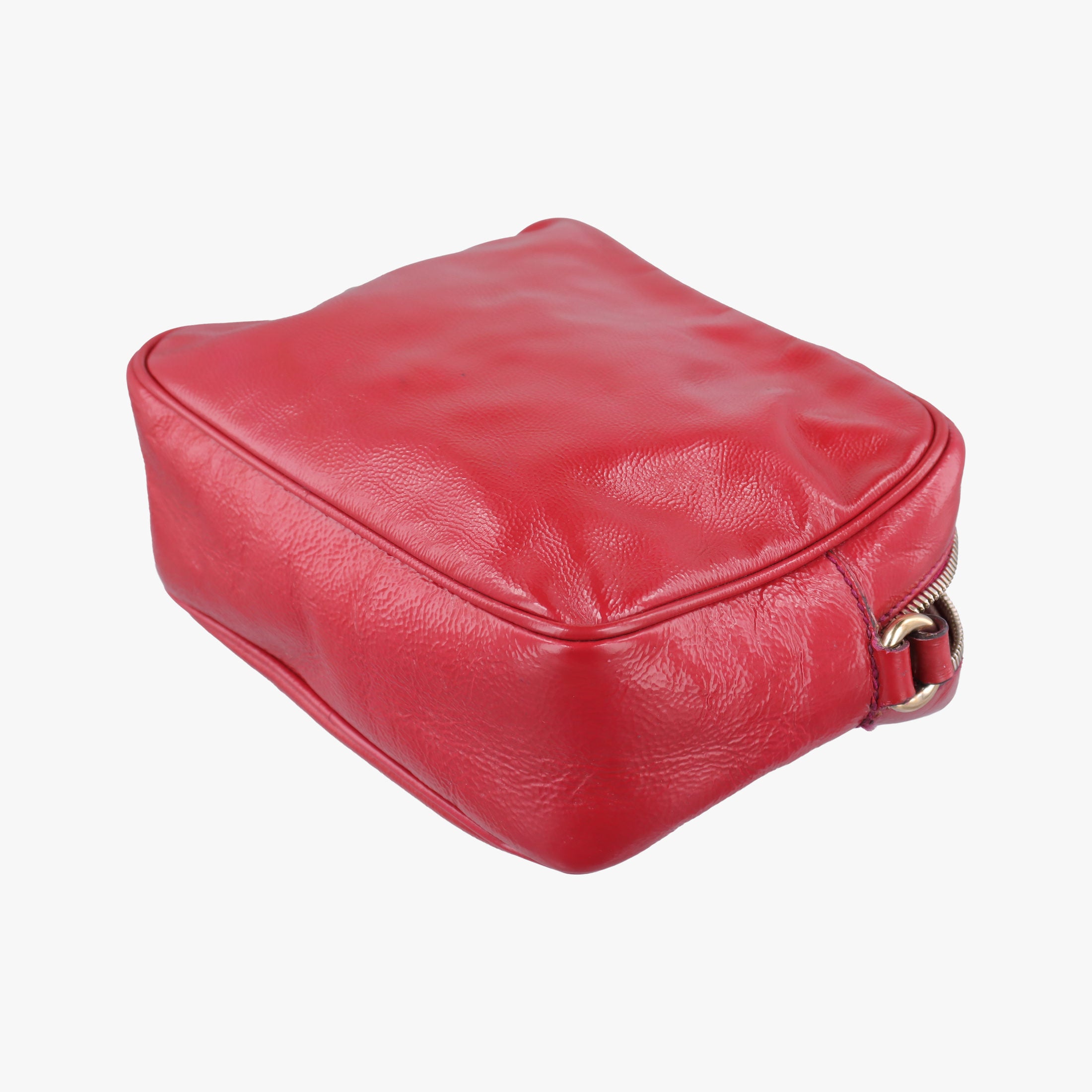 Pre-owned Gucci Soho Red Patent Leather 308364 shoulderbag | stylenewstar
