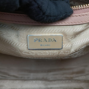 Pre-owned Prada Galleria Pink SAFFIANO Leather BN1801 shoulderbag | stylenewstar