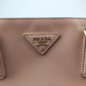 Pre-owned Prada Galleria Pink SAFFIANO Leather BN1801 shoulderbag | stylenewstar