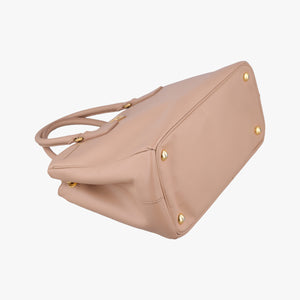 Pre-owned Prada Galleria Pink SAFFIANO Leather BN1801 shoulderbag | stylenewstar