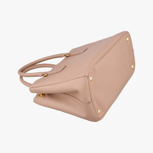 Pre-owned Prada Galleria Pink SAFFIANO Leather BN1801 shoulderbag | stylenewstar