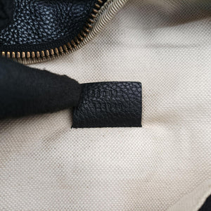 Vintage Gucci Print Black Leather 530412 bum bag/waist bag | stylenewstar