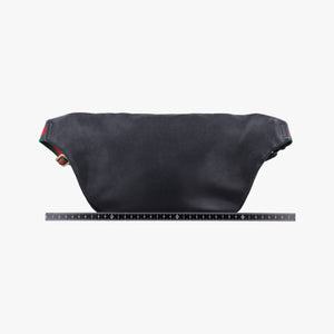 Vintage Gucci Print Black Leather 530412 bum bag/waist bag | stylenewstar