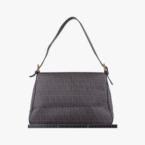 Vintage Fendi Baguette Zucchino Brown PVC coated canvas 8BR001 shoulderbag | stylenewstar