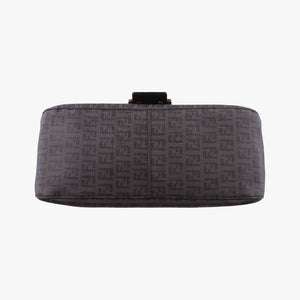 Vintage Fendi Baguette Zucchino Brown PVC coated canvas 8BR001 shoulderbag | stylenewstar