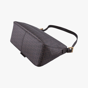 Vintage Fendi Baguette Zucchino Brown PVC coated canvas 8BR001 shoulderbag | stylenewstar