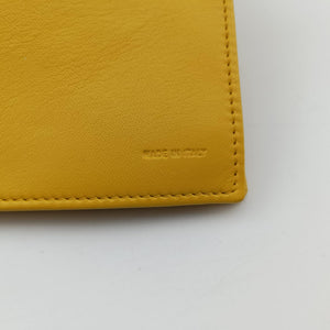 Pre-owned Fendi Embossed Logo Yellow Leather 8M0219YM shoulderbag | stylenewstar