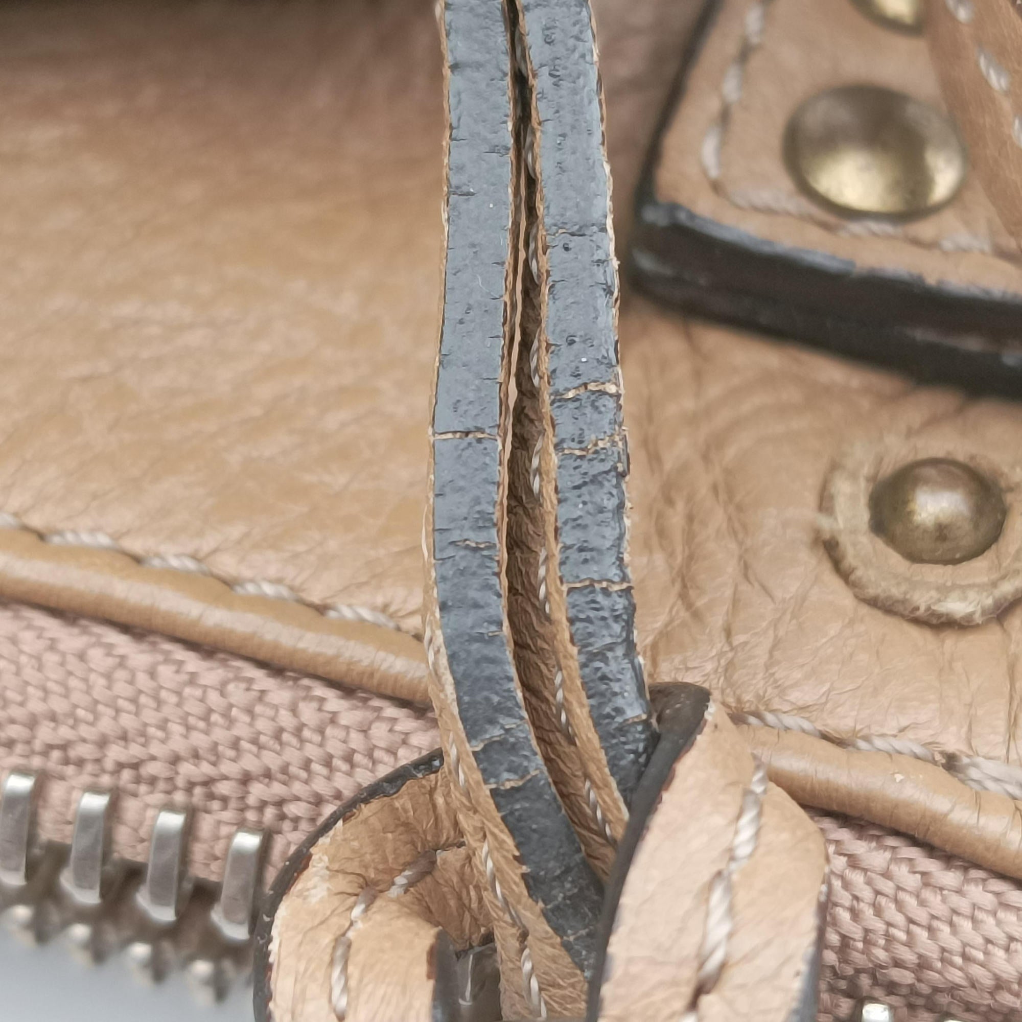 Pre-owned Chloe Paddington Pochette Vintage Camel Leather  shoulderbag | stylenewstar