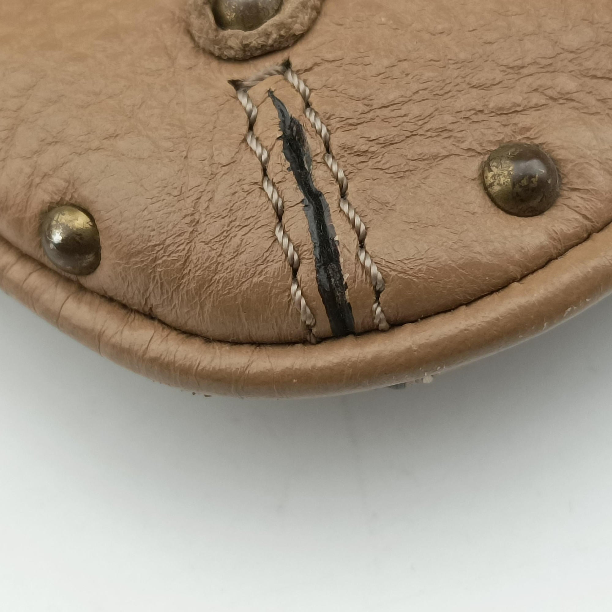 Pre-owned Chloe Paddington Pochette Vintage Camel Leather  shoulderbag | stylenewstar