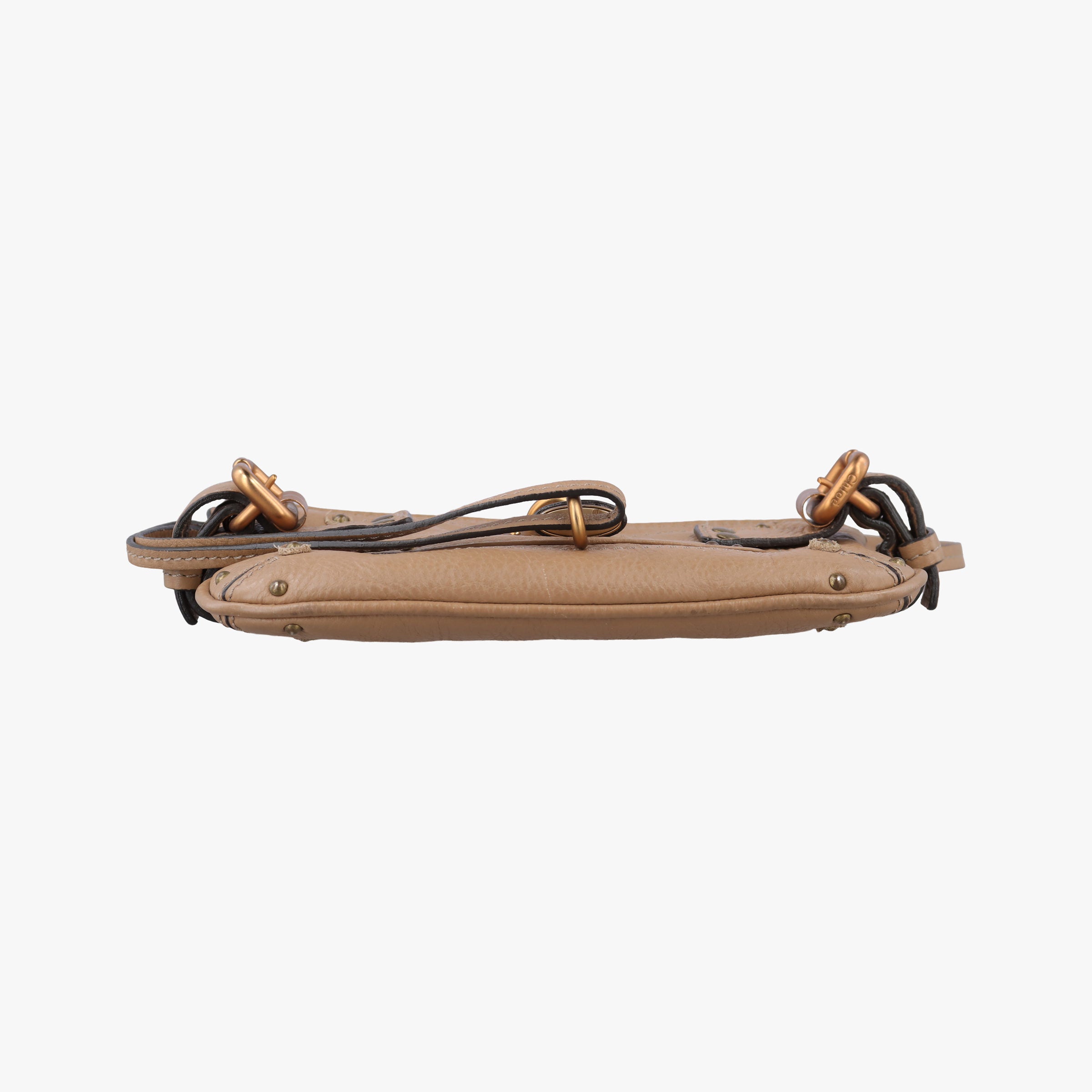 Pre-owned Chloe Paddington Pochette Vintage Camel Leather  shoulderbag | stylenewstar