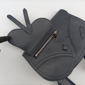 Pre-owned Christian Dior Saddle Navy leather  shoulderbag | stylenewstar