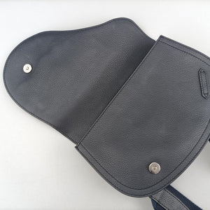 Pre-owned Christian Dior Saddle Navy leather  shoulderbag | stylenewstar
