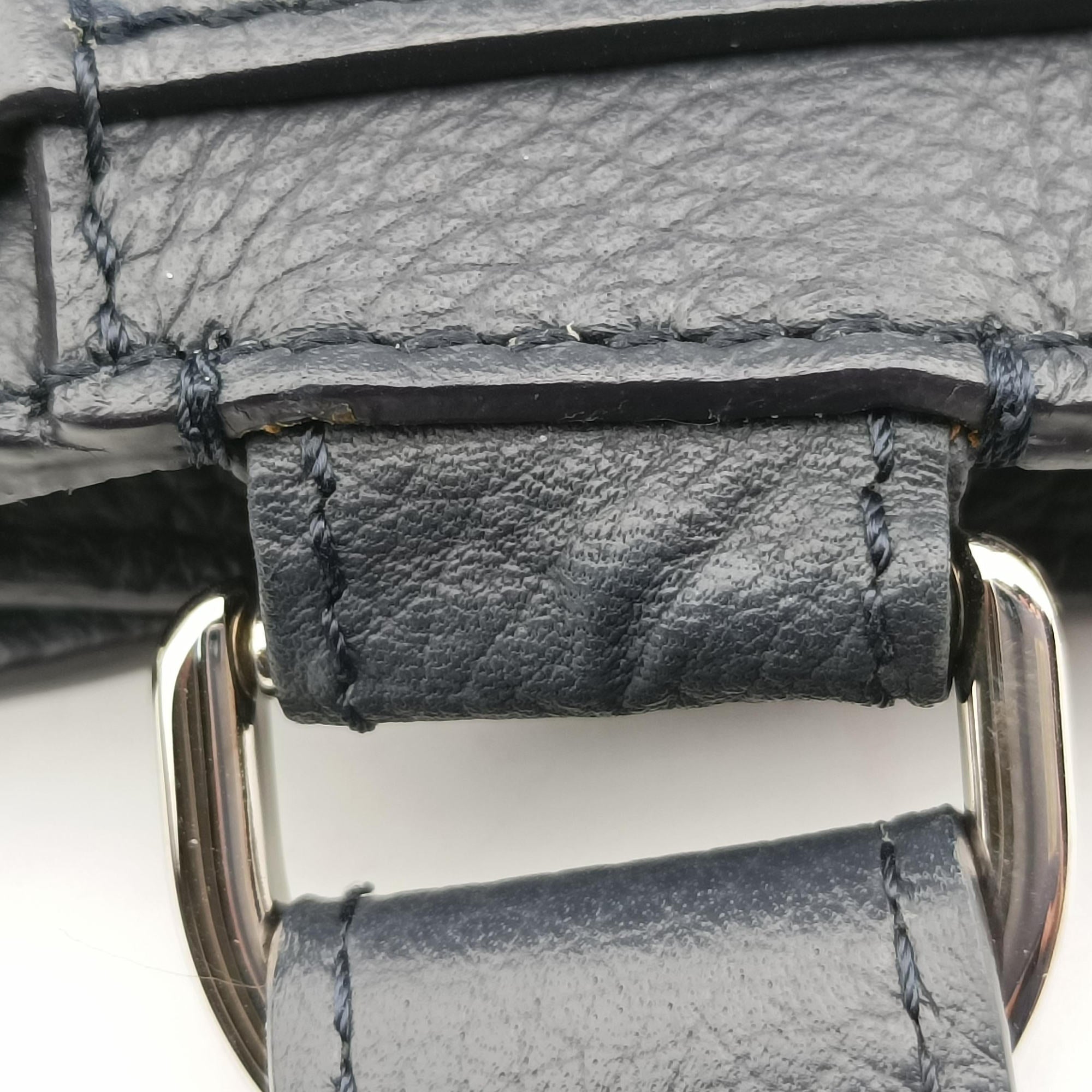 Pre-owned Christian Dior Saddle Navy leather  shoulderbag | stylenewstar
