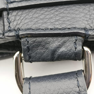 Pre-owned Christian Dior Saddle Navy leather  shoulderbag | stylenewstar