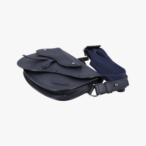 Pre-owned Christian Dior Saddle Navy leather  shoulderbag | stylenewstar