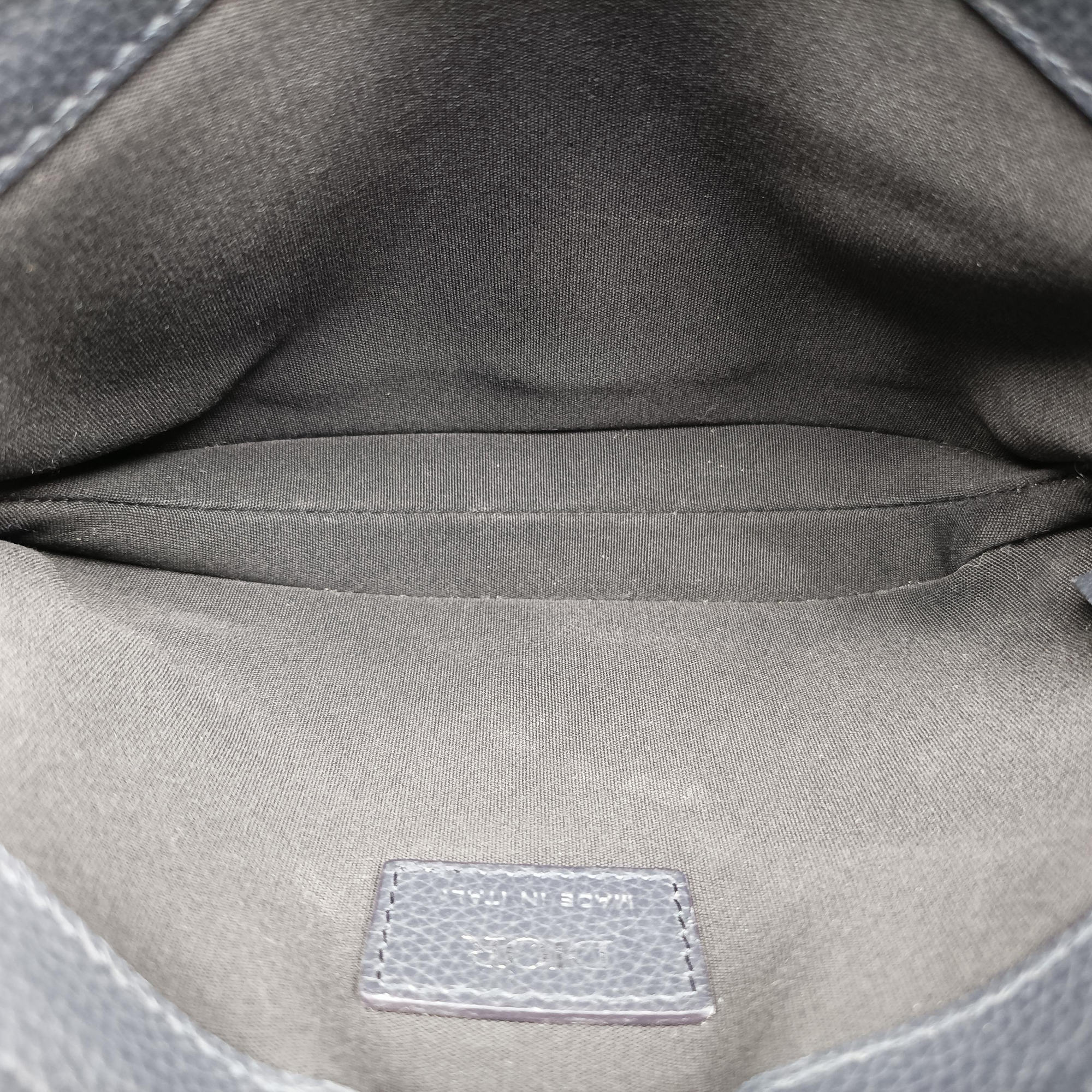 Pre-owned Christian Dior Saddle Navy leather  shoulderbag | stylenewstar