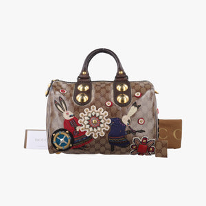 Secondhand Gucci Babushka Multicolour PVC coated canvas 207775 handbag | stylenewstar