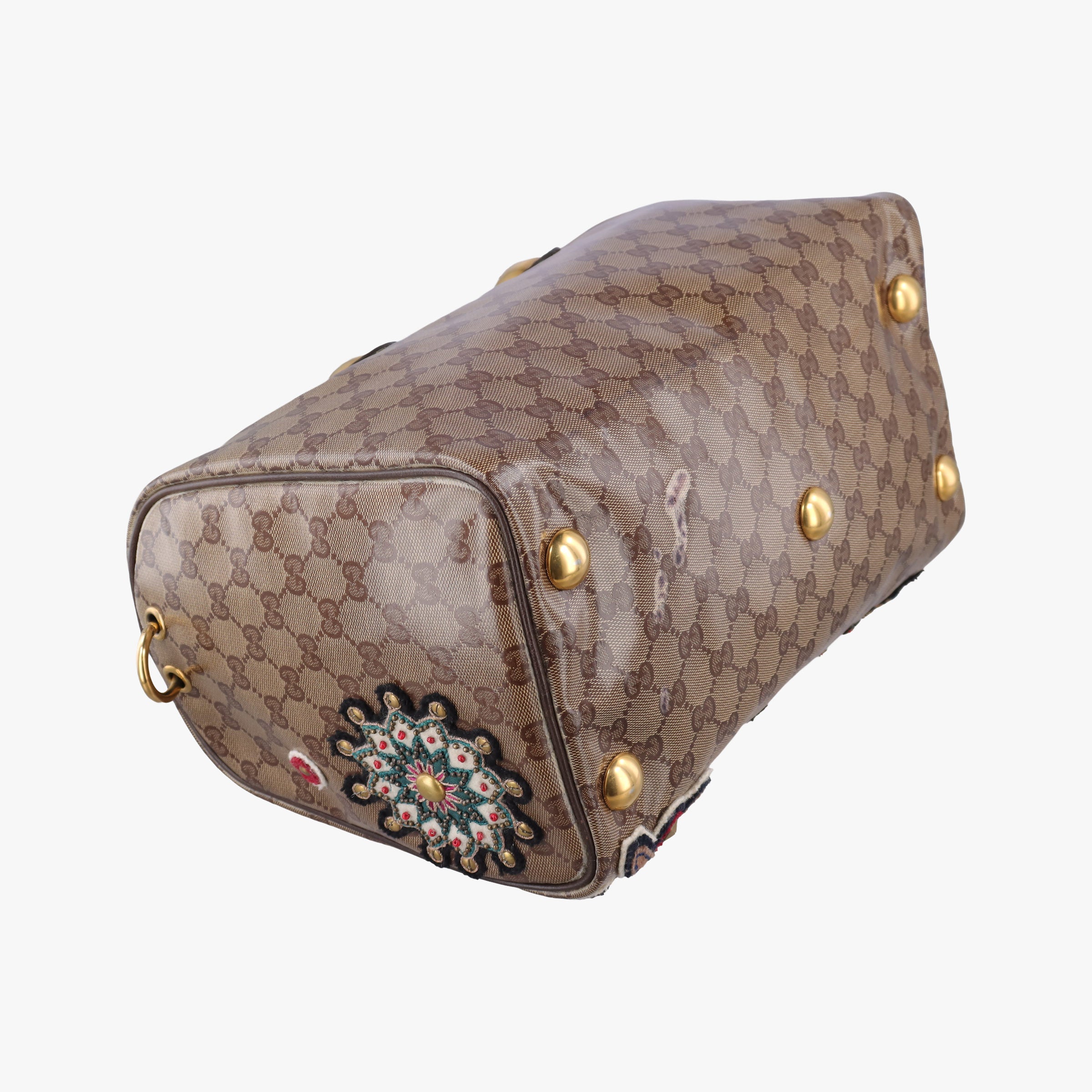 Secondhand Gucci Babushka Multicolour PVC coated canvas 207775 handbag | stylenewstar