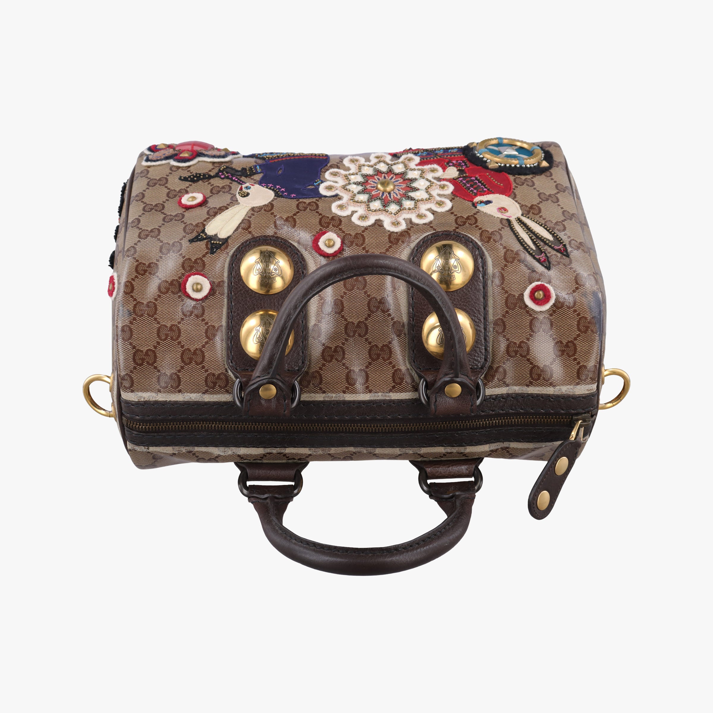 Secondhand Gucci Babushka Multicolour PVC coated canvas 207775 handbag | stylenewstar