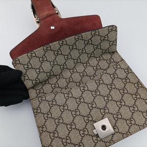 Pre-owned Gucci Dionysus beige×red×Multicolour PVC coated canvas × suede 421970 shoulderbag | stylenewstar