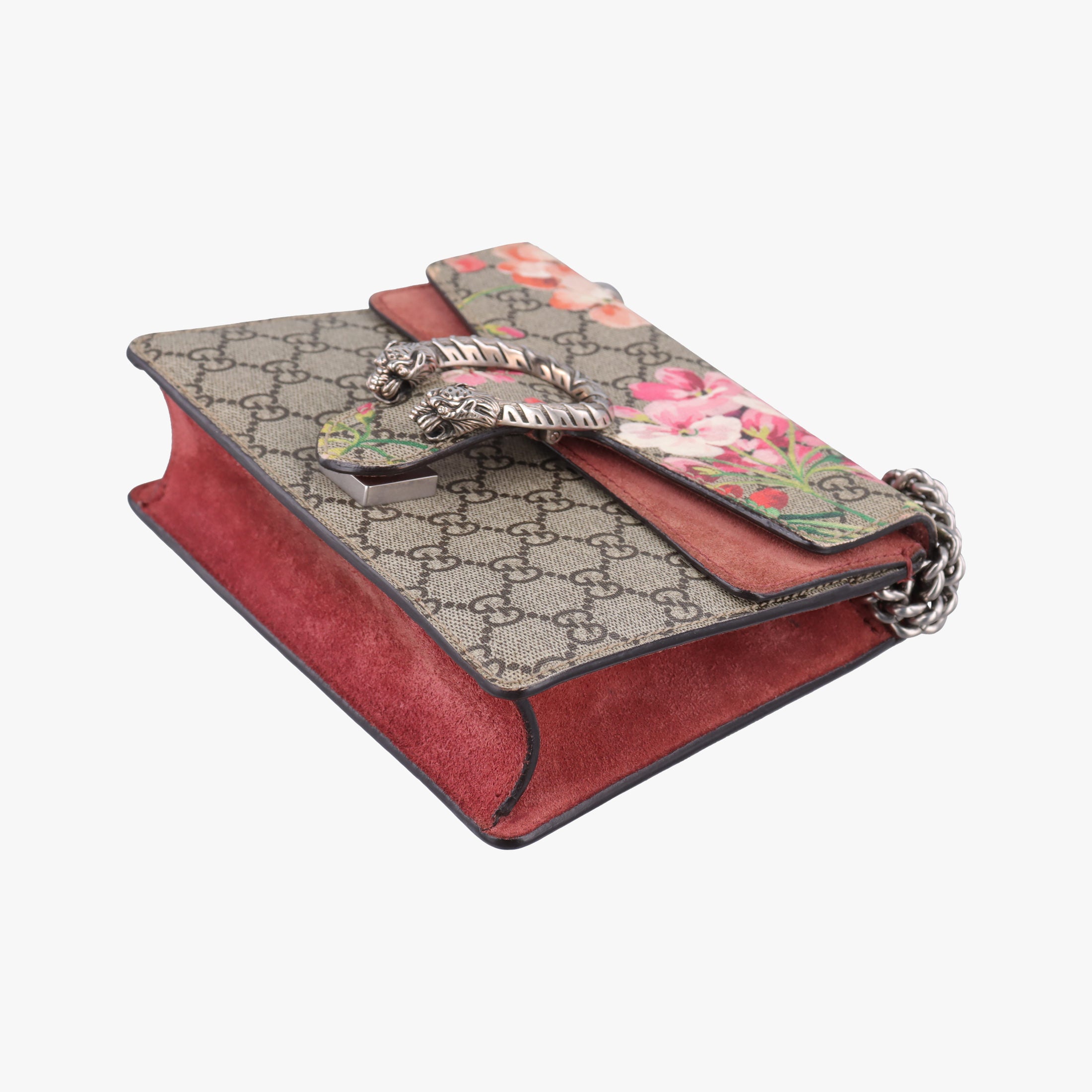 Pre-owned Gucci Dionysus beige×red×Multicolour PVC coated canvas × suede 421970 shoulderbag | stylenewstar