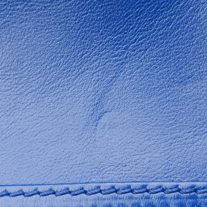 Vintage Celine Luggage Mini Shopper Blue Leather  handbag | stylenewstar