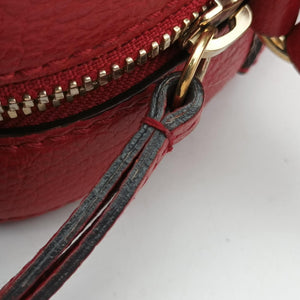 Pre-owned Gucci Soho Rose x red Leather 431567 shoulderbag | stylenewstar