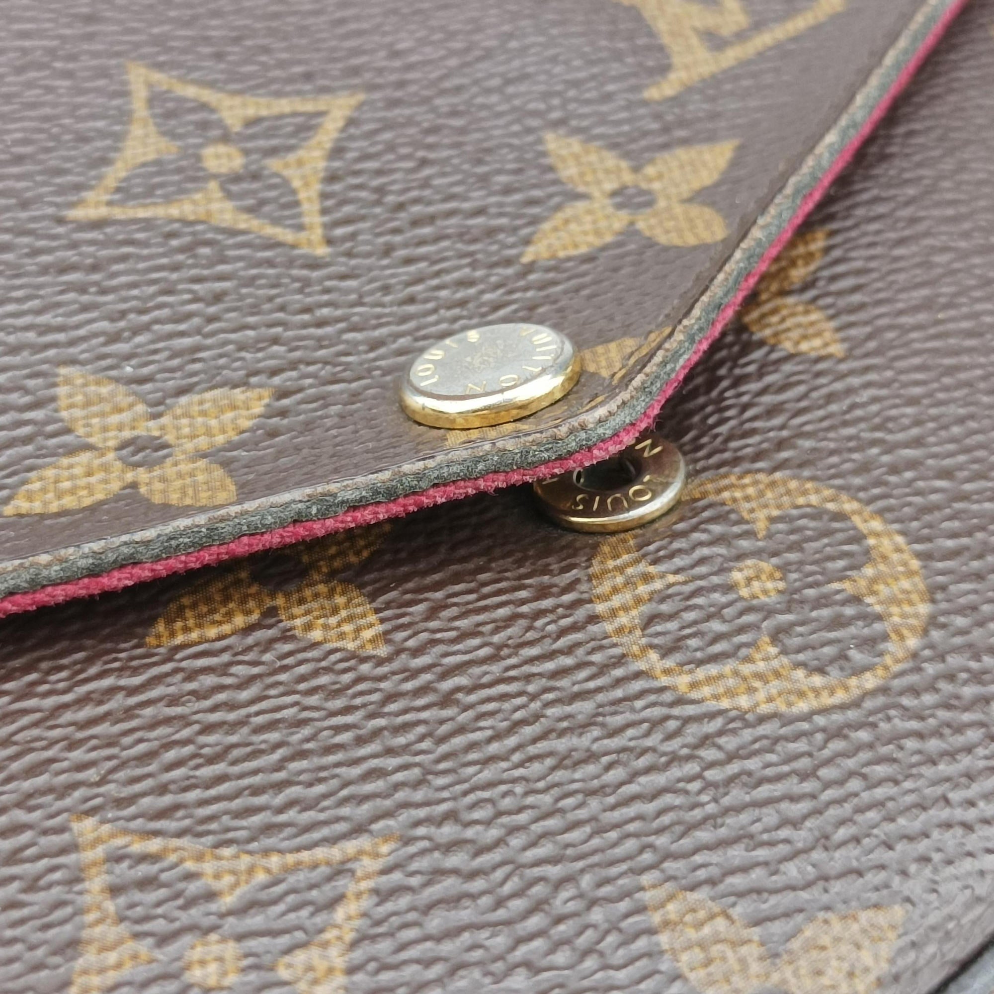 Pre-owned Louis Vuitton Pochette Felicie Brown Monogram Canvas M61276 shoulderbag | stylenewstar