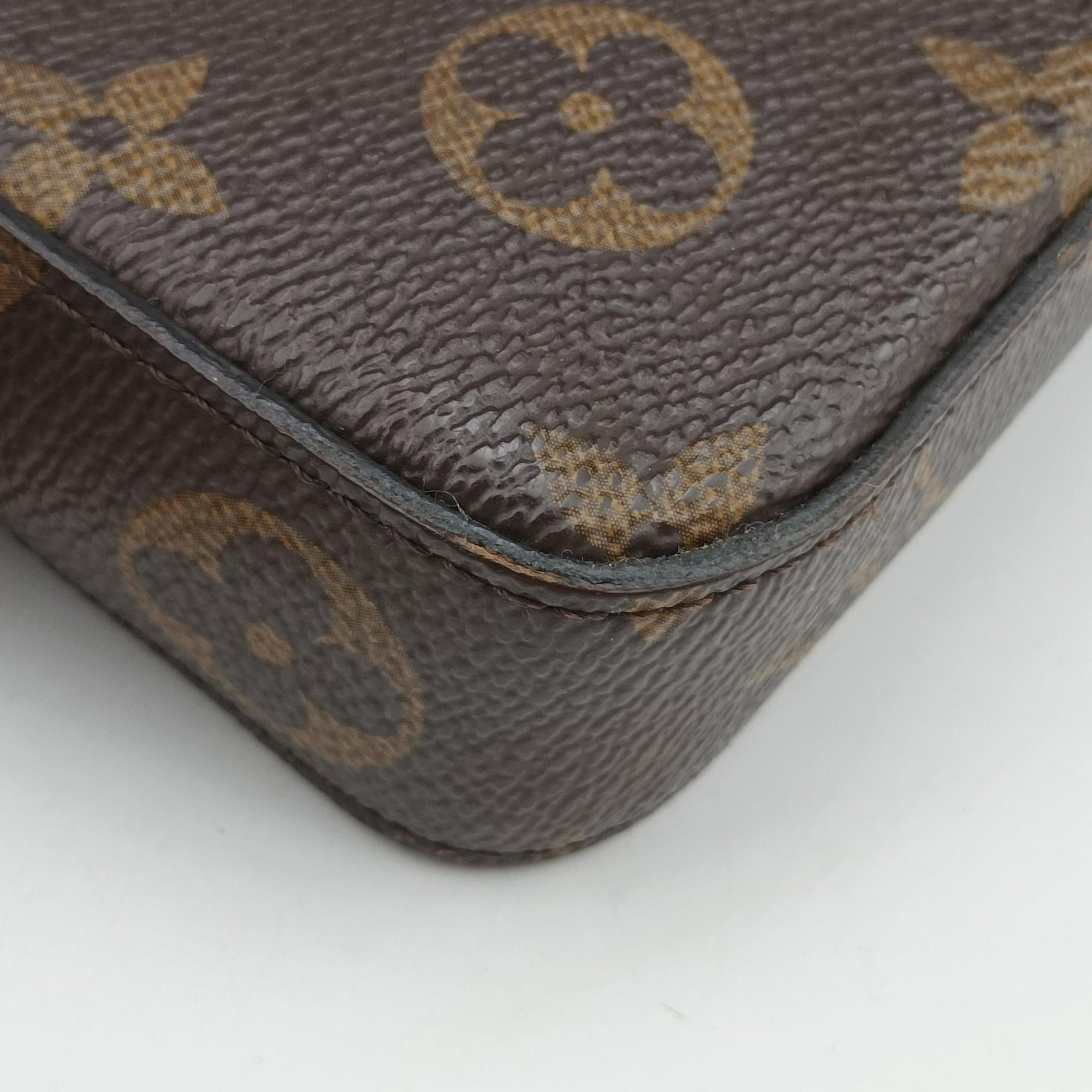 Pre-owned Louis Vuitton Pochette Felicie Brown Monogram Canvas M61276 shoulderbag | stylenewstar