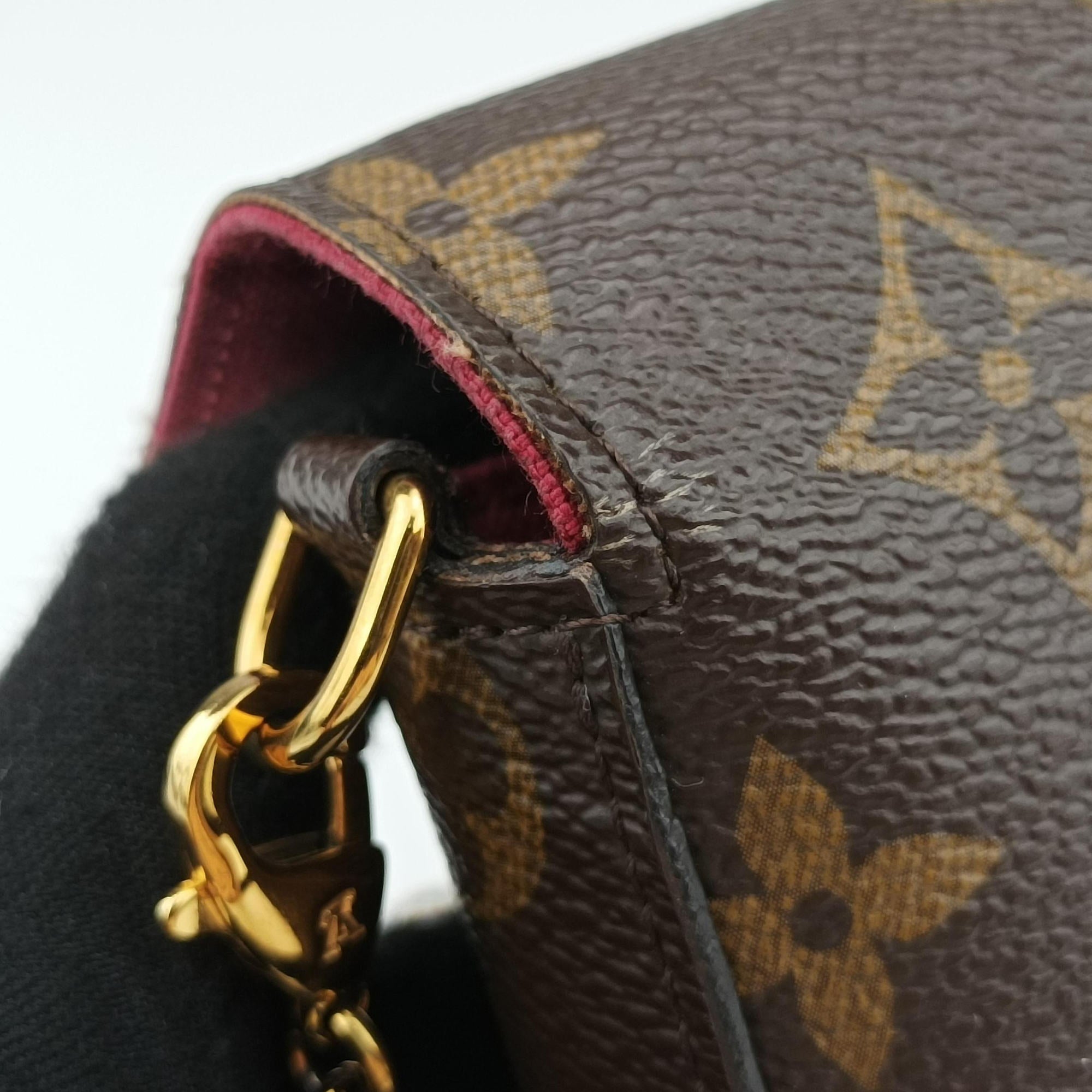 Pre-owned Louis Vuitton Pochette Felicie Brown Monogram Canvas M61276 shoulderbag | stylenewstar