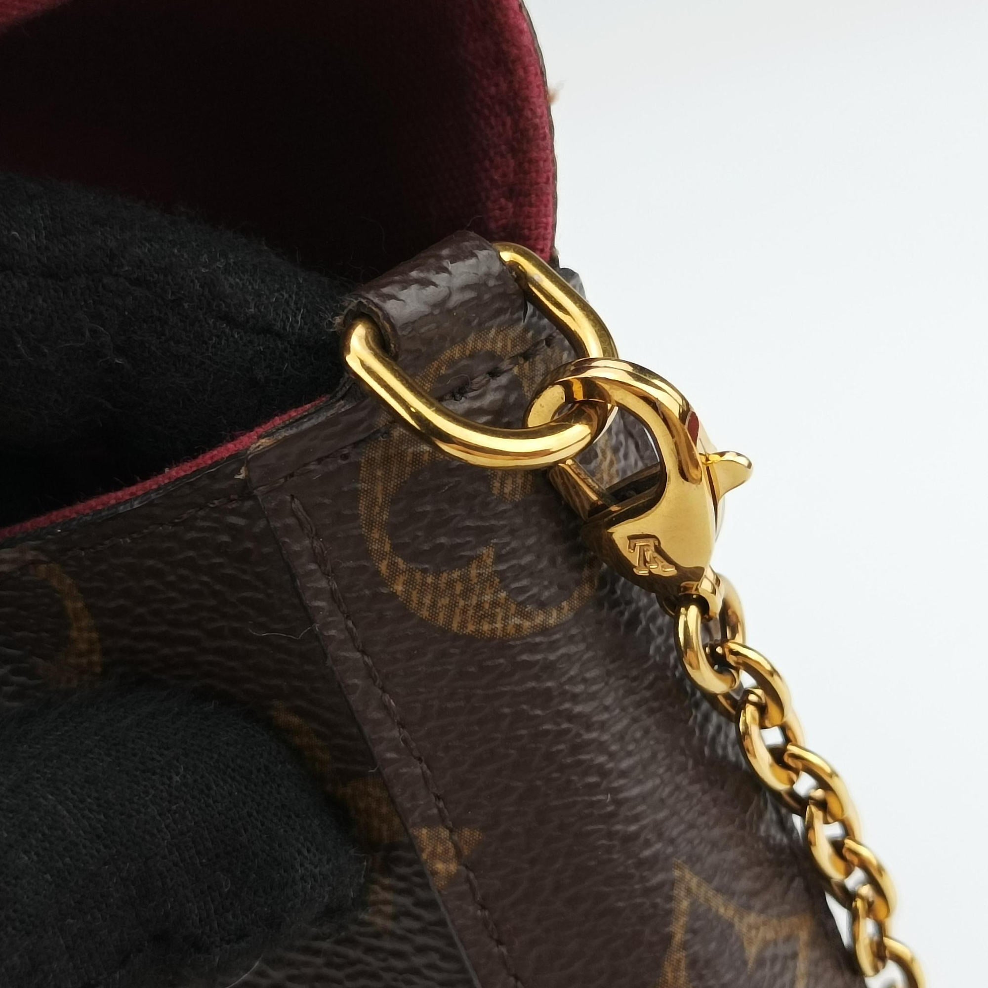 Pre-owned Louis Vuitton Pochette Felicie Brown Monogram Canvas M61276 shoulderbag | stylenewstar