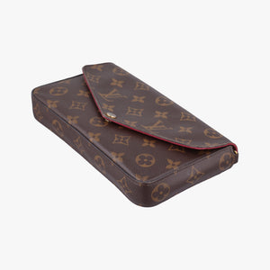 Pre-owned Louis Vuitton Pochette Felicie Brown Monogram Canvas M61276 shoulderbag | stylenewstar
