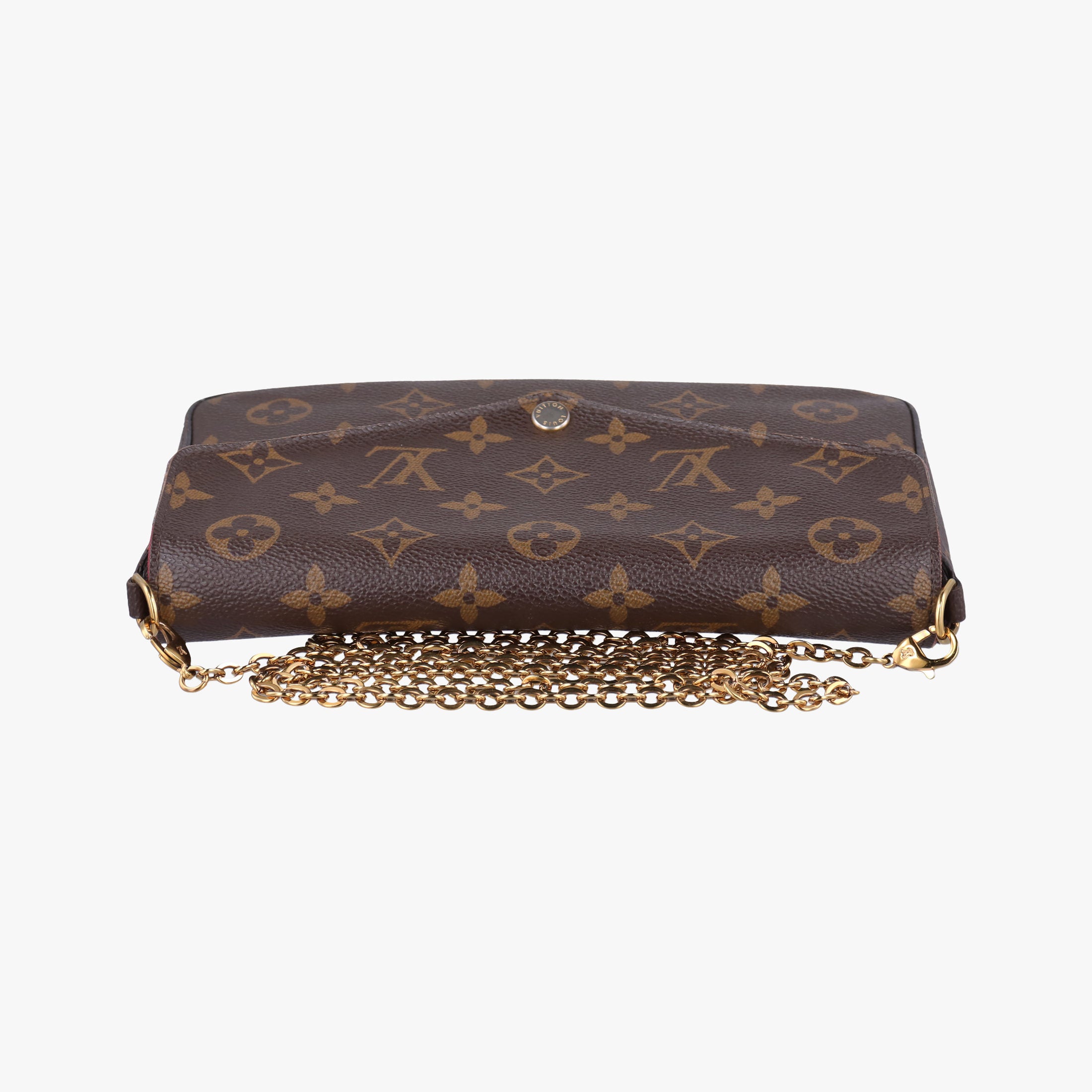Pre-owned Louis Vuitton Pochette Felicie Brown Monogram Canvas M61276 shoulderbag | stylenewstar