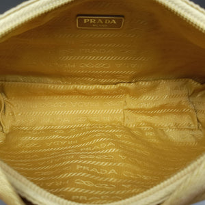 Secondhand Prada Re-Edition2000 Yellow nylon 1NE515 handbag | stylenewstar