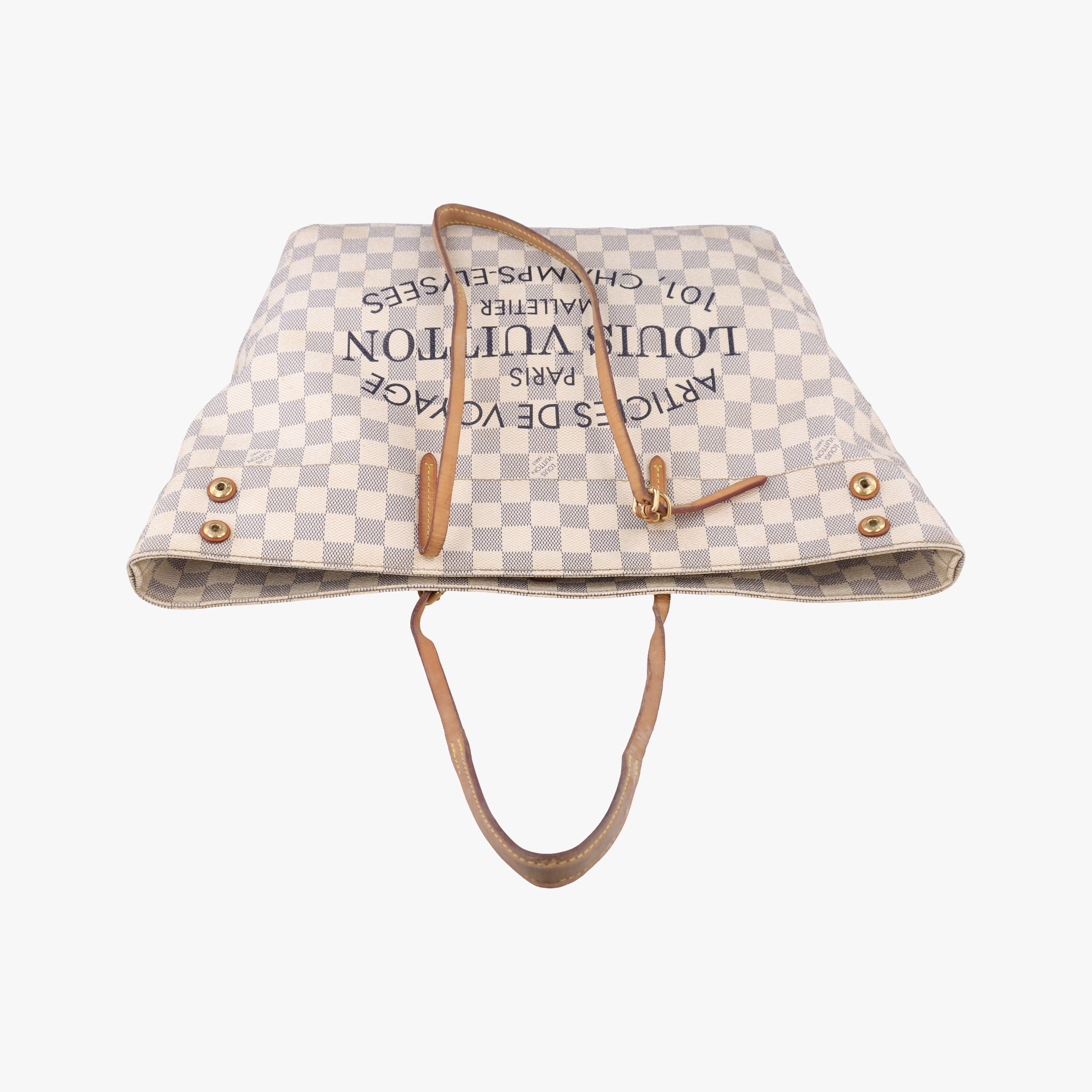 Pre-owned Louis Vuitton Cabas MM Azur Damier Canvas N41375 shoulderbag | stylenewstar