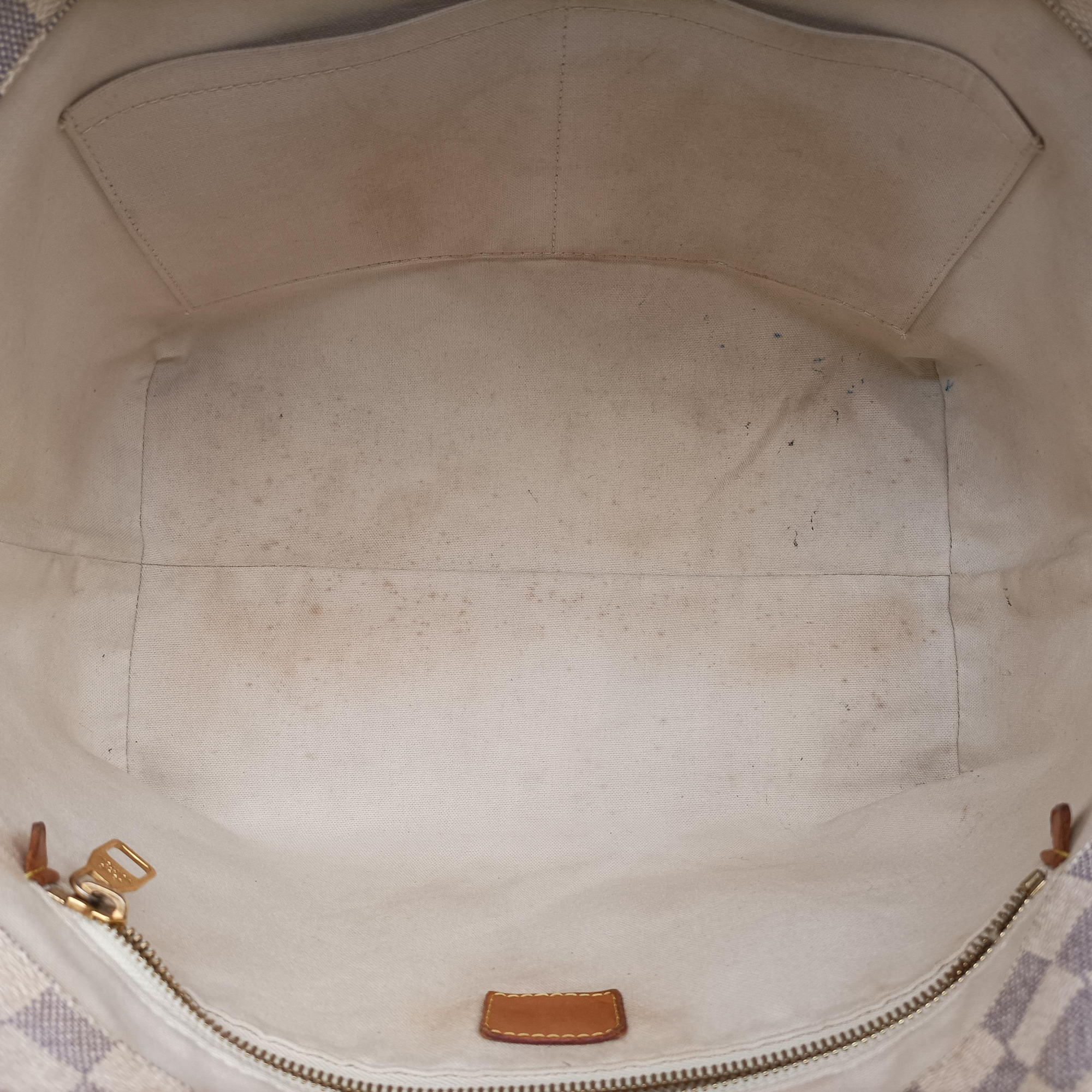 Pre-owned Louis Vuitton Cabas MM Azur Damier Canvas N41375 shoulderbag | stylenewstar