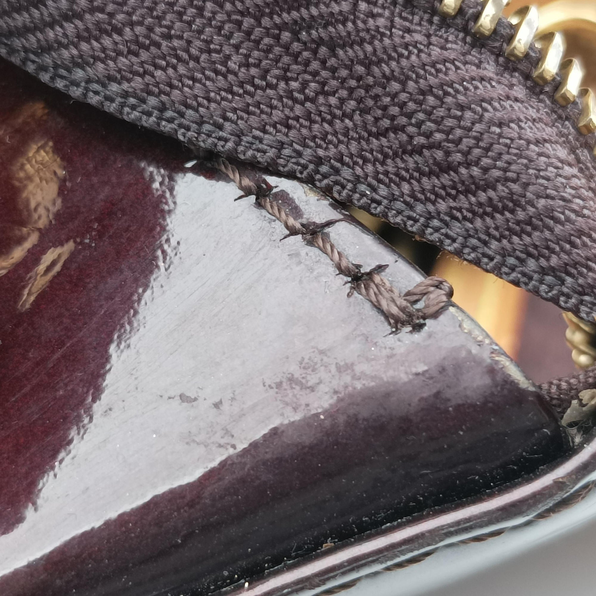 Pre-owned Louis Vuitton Brea MM AMARANTE Vernis M91619 shoulderbag | stylenewstar