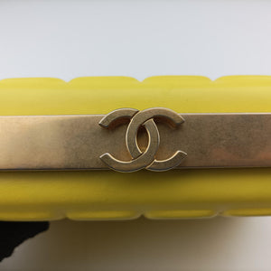 Pre-owned Chanel Chocolate Bar Yellow lambskin A94482 shoulderbag | stylenewstar