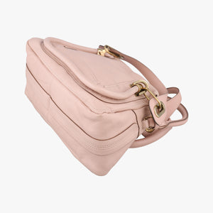 Pre-owned Chloe Paraty Pink Leather  shoulderbag | stylenewstar