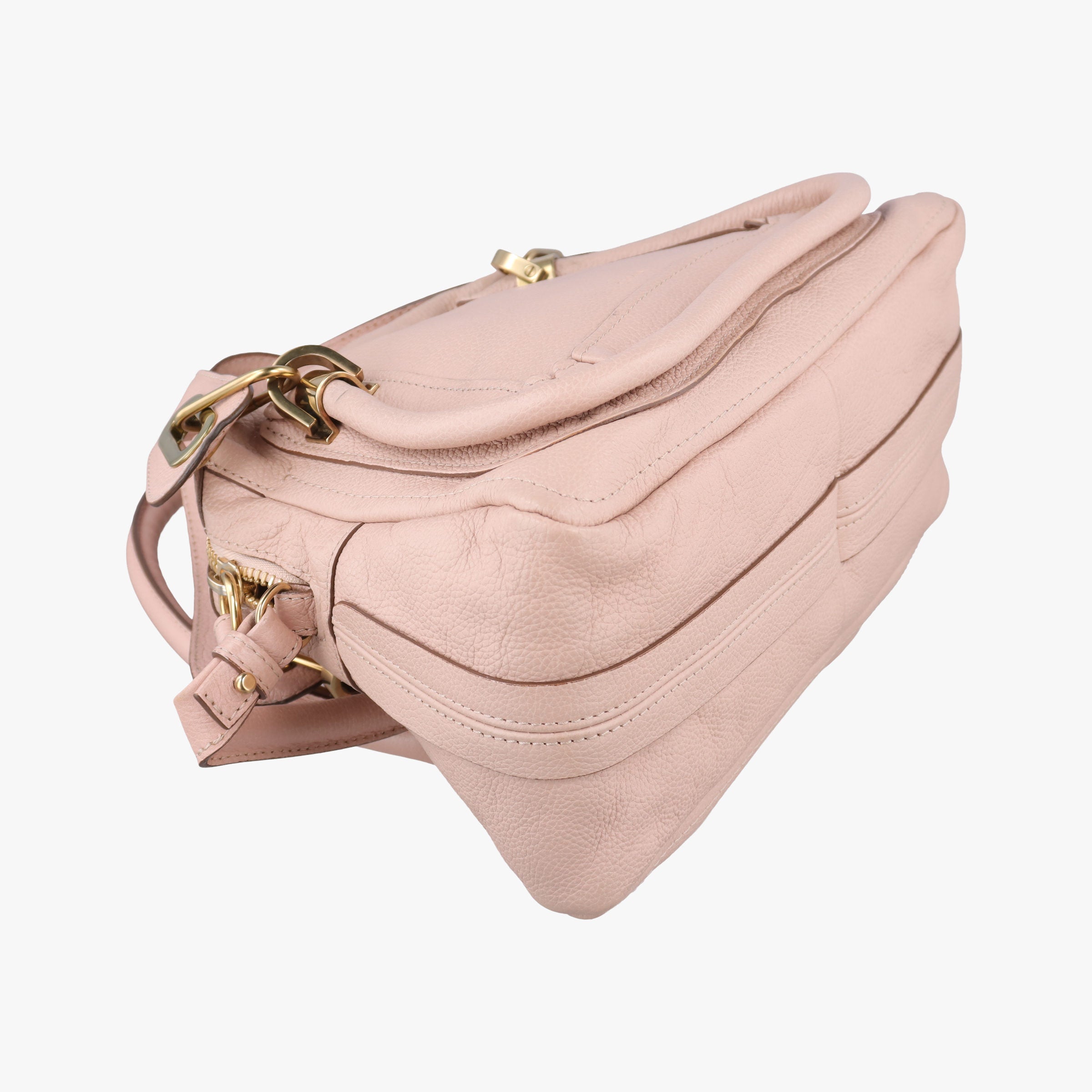 Pre-owned Chloe Paraty Pink Leather  shoulderbag | stylenewstar