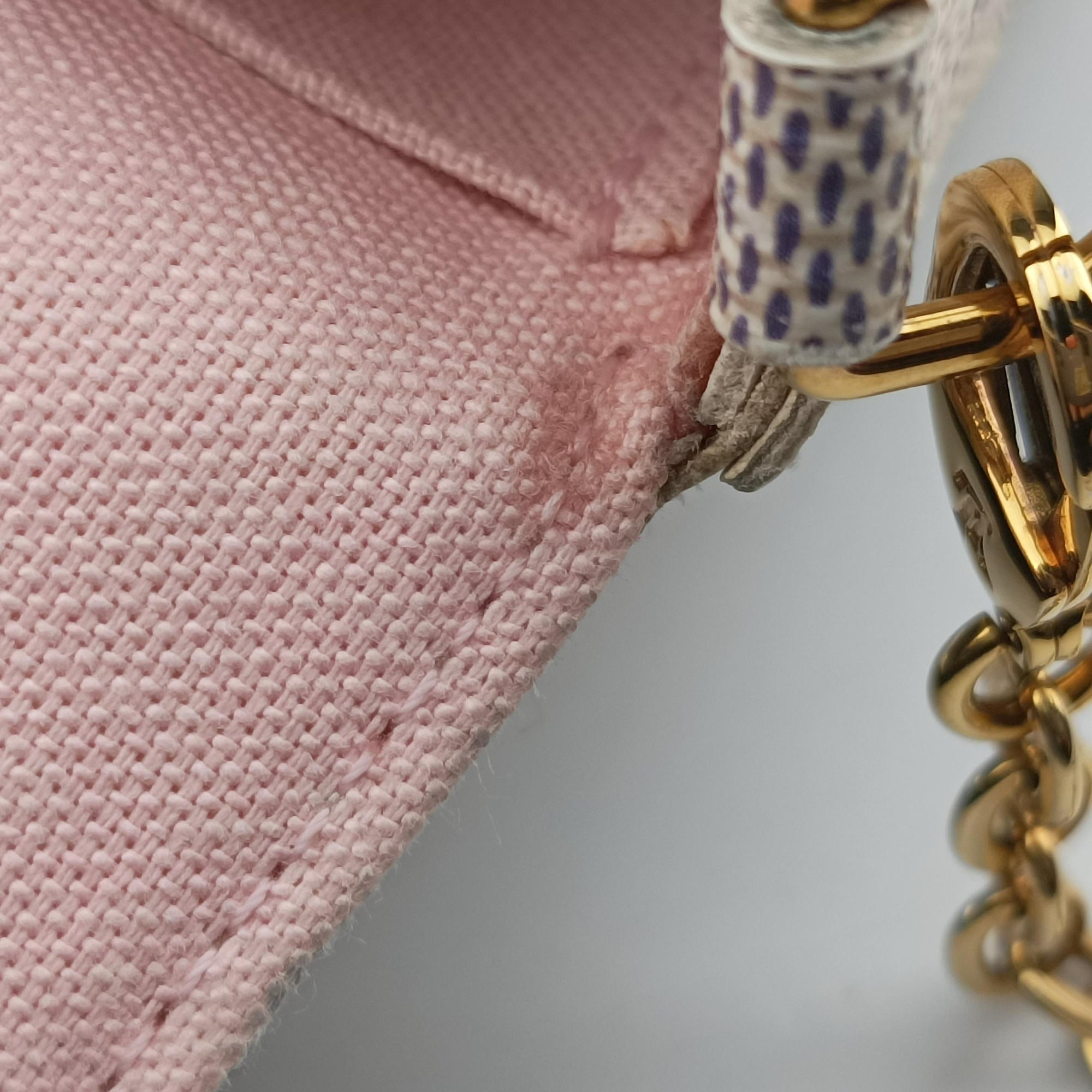 Secondhand Louis Vuitton Pochette FeLICIE AZUR Damier Canvas N63106 shoulderbag | stylenewstar