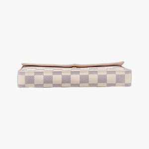 Secondhand Louis Vuitton Pochette FeLICIE AZUR Damier Canvas N63106 shoulderbag | stylenewstar